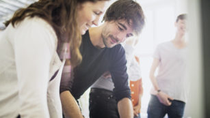 Professionals discussing on new business proposal